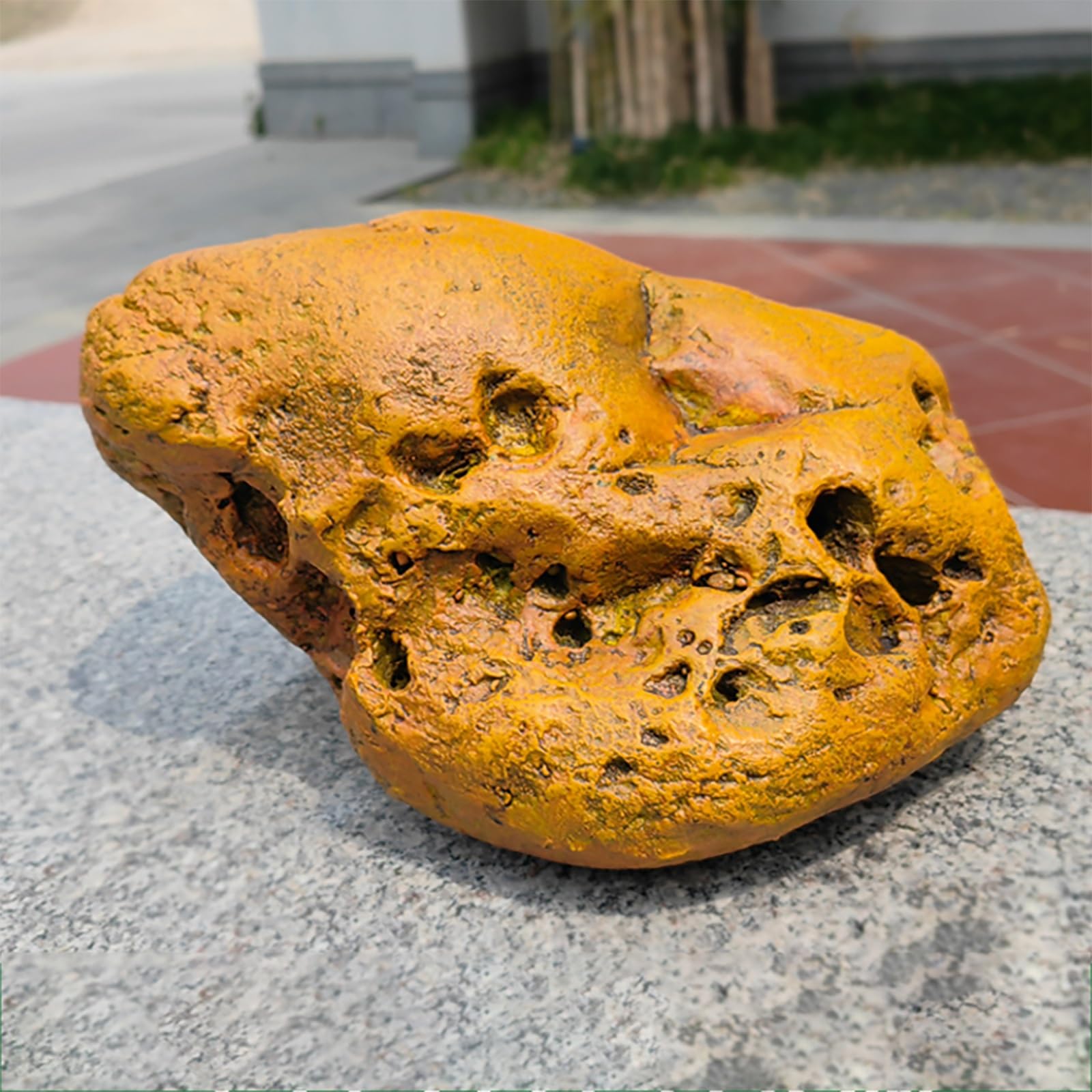 SDCFFC Artificial Landscape Rock Cover, Realistic Faux Boulder Enclosure for Outdoor Yard and Garden Landscaping