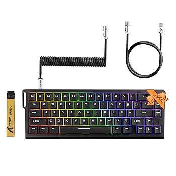Attack shark X68 HE ゲーミングキーボード X68 HE Magnetic Keyboard: 0.01mm RT Accuracy, 8000Hz