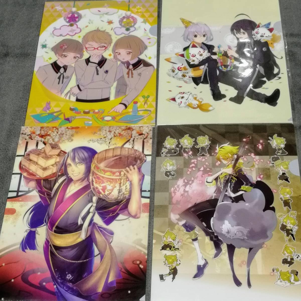Amazon.co.jp: クリアファイル 刀剣乱舞 一周年記念 祝画 とうらぶ