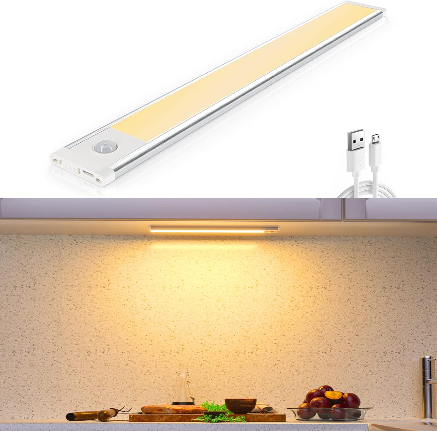 WOBANE LED Motion Sensor Light,Closet Light Battery Powered