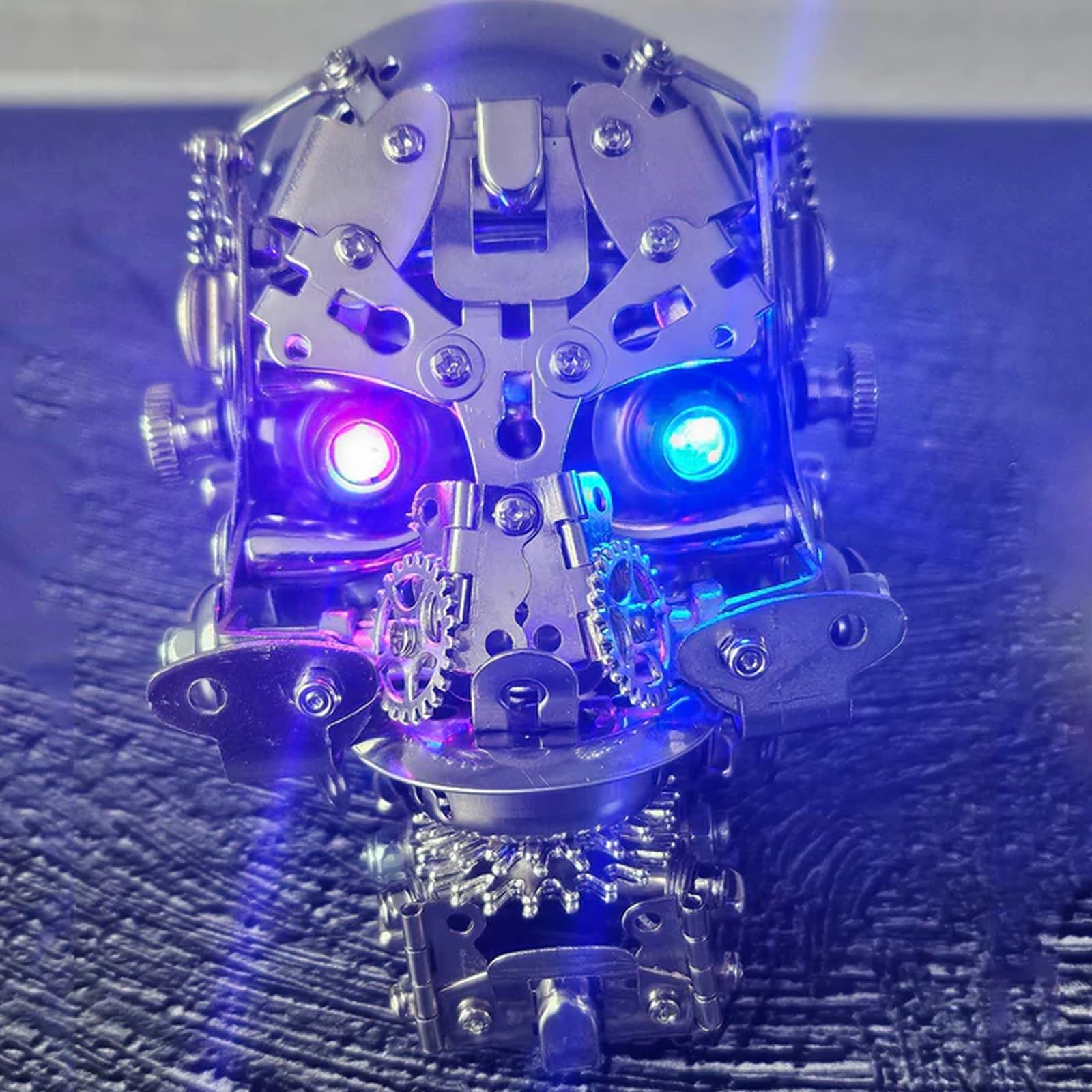 Metalkitor Metalowe puzzle 3D dla dorosłych, zestaw modelu szkieletu, steampunk, DIY, ozdoba czaszki, rękodzieło montażowe, łamigłówka - idealna dekoracja pokoju i wybór na prezent, ponad 240 szt