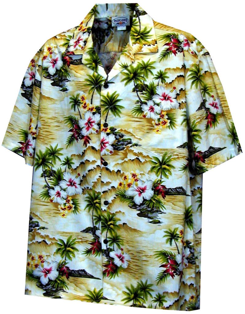 Paradise Hibiscus Hawaiian Shirts - Mens Hawaiian Shirts - Aloha Shirt - Hawaiian