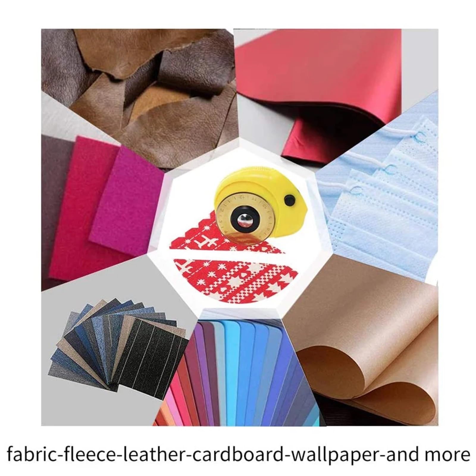 Rollschneider-Klingen, 20 Stück, 45 mm, Ersatz mit Aufbewahrungskoffer für Quilten, Scrapbooking, DIY, Nähen, Kunst, Handwerk