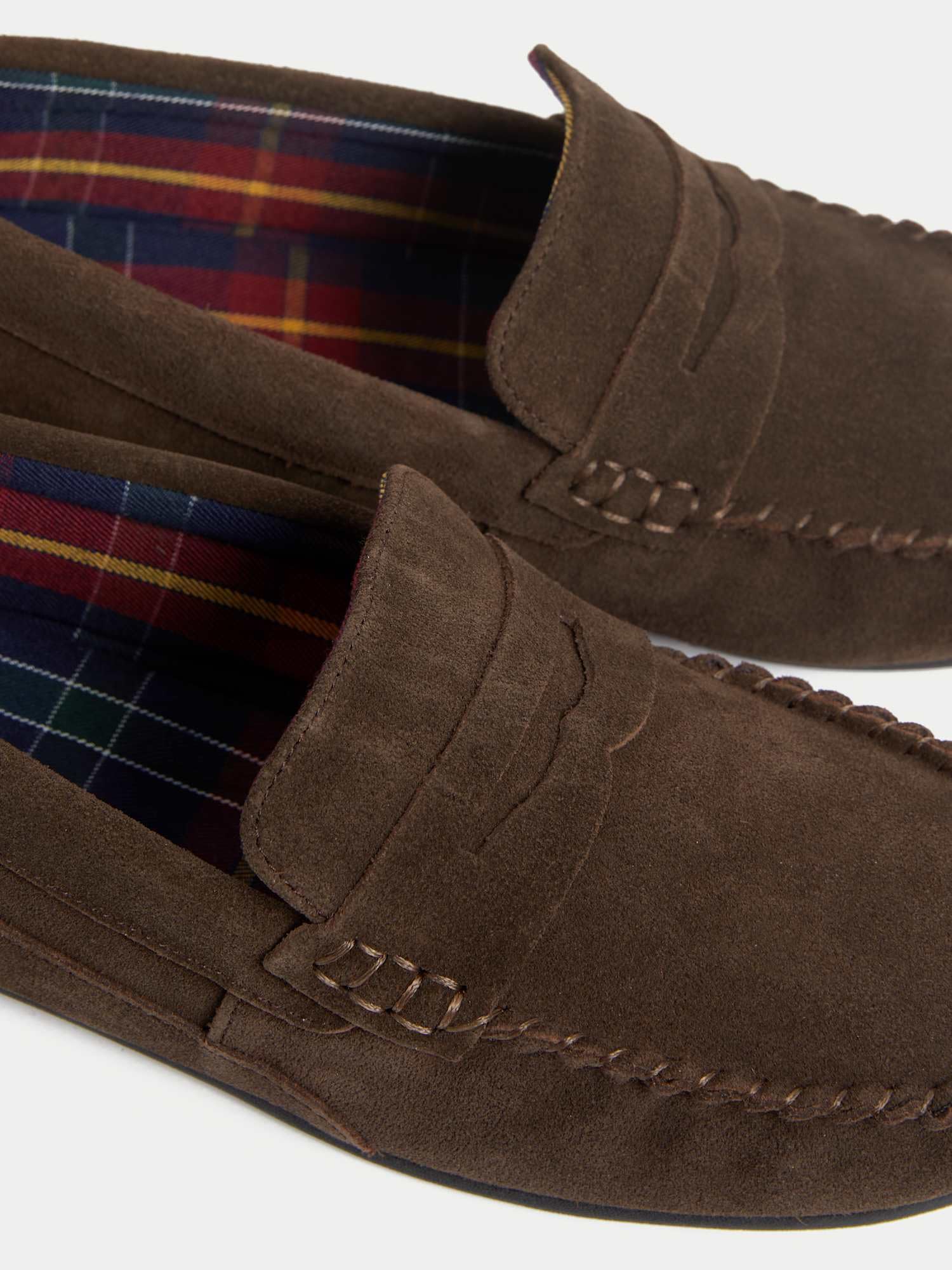 Marks & Spencer Herren Wildleder Freshfeet™ Hausschuhe – Regular Fit | Ohne Absatz, Leicht