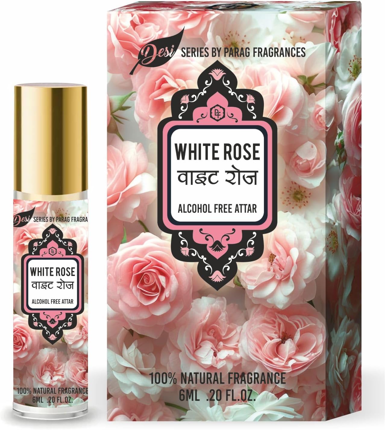 Parag Fragrances Desi Series Attars (6ml, White Rose)
