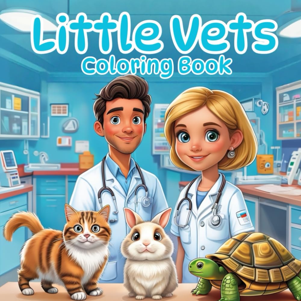 Little Vets Coloring Book: A Fun Coloring Adventure for Future Veterinarians