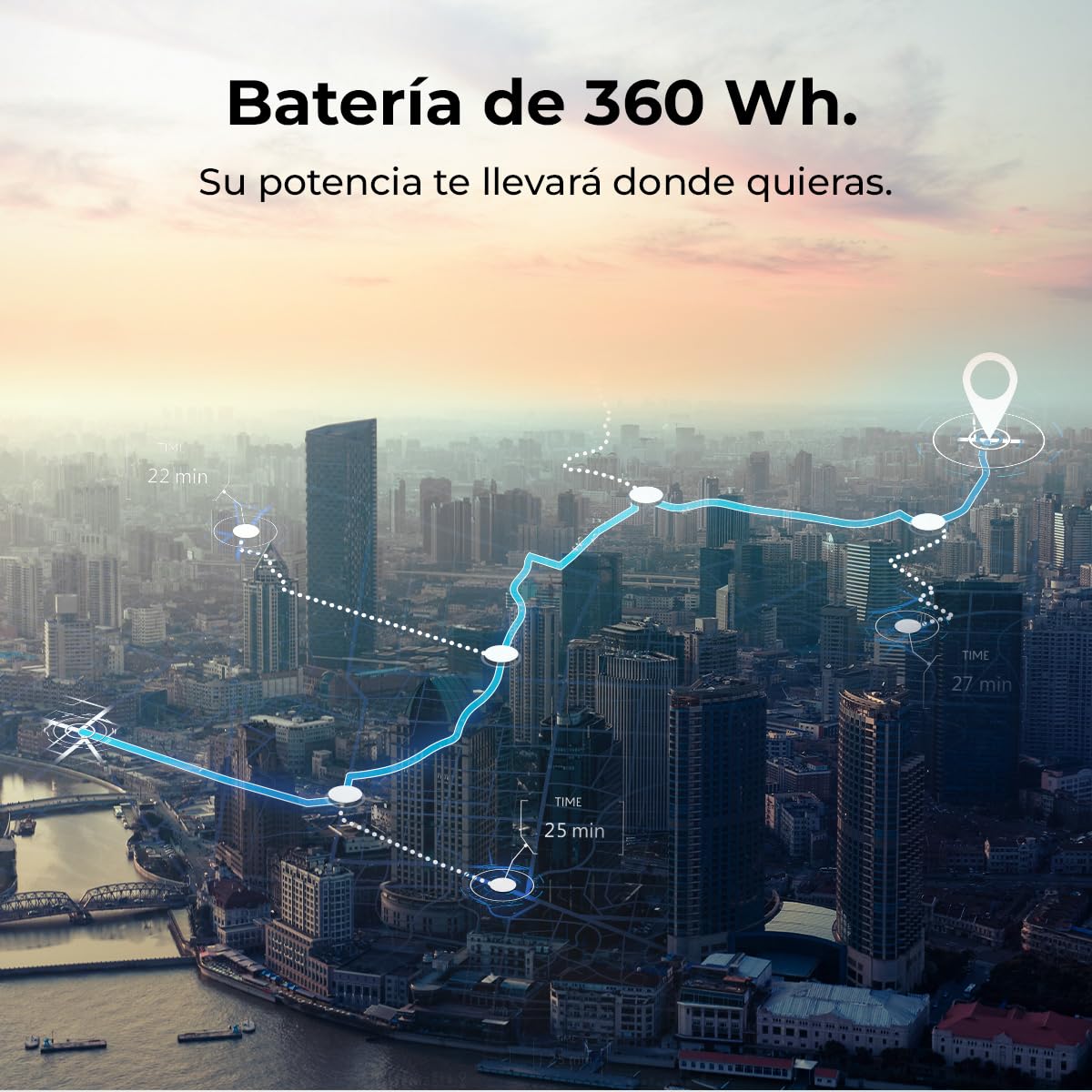 Cecotec Bicicleta Eléctrica Urbana Sprint Silver 28". Autonomía 70km, Batería 360Wh, Doble Freno de Disco Hidráulico, Cambio Shimano Altus 8 Velocidades, Display LCD con Control de Asistencia