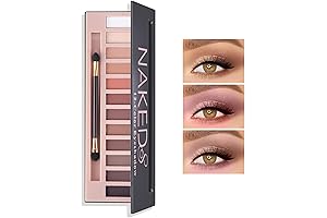 Naked2 Palette: 12-Color Matte Eyeshadow Palette for Natural, Long-Lasting, Waterproof Eye Makeup