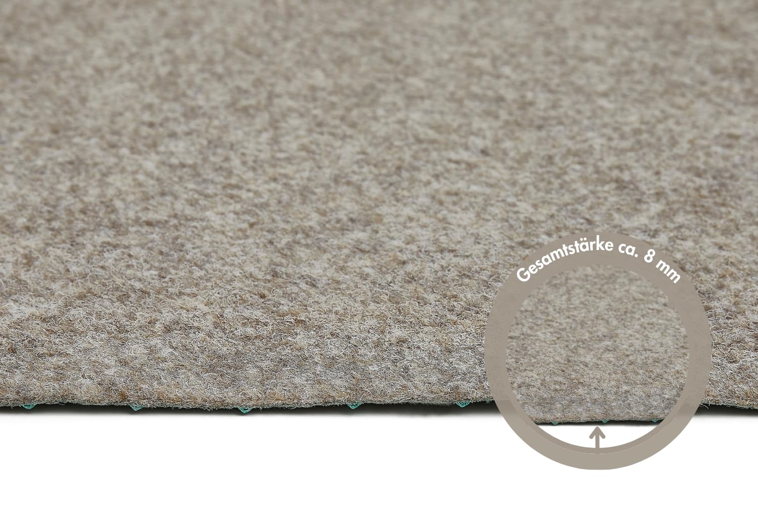 andiamo Kunstrasenteppich Deco mit Noppen - Kunstrasen Outdoor zur Verwendung als Balkon Teppich oder Rasenteppich Outdoor - wetterfest und zuschneidbar 100 x 200 cm Beige