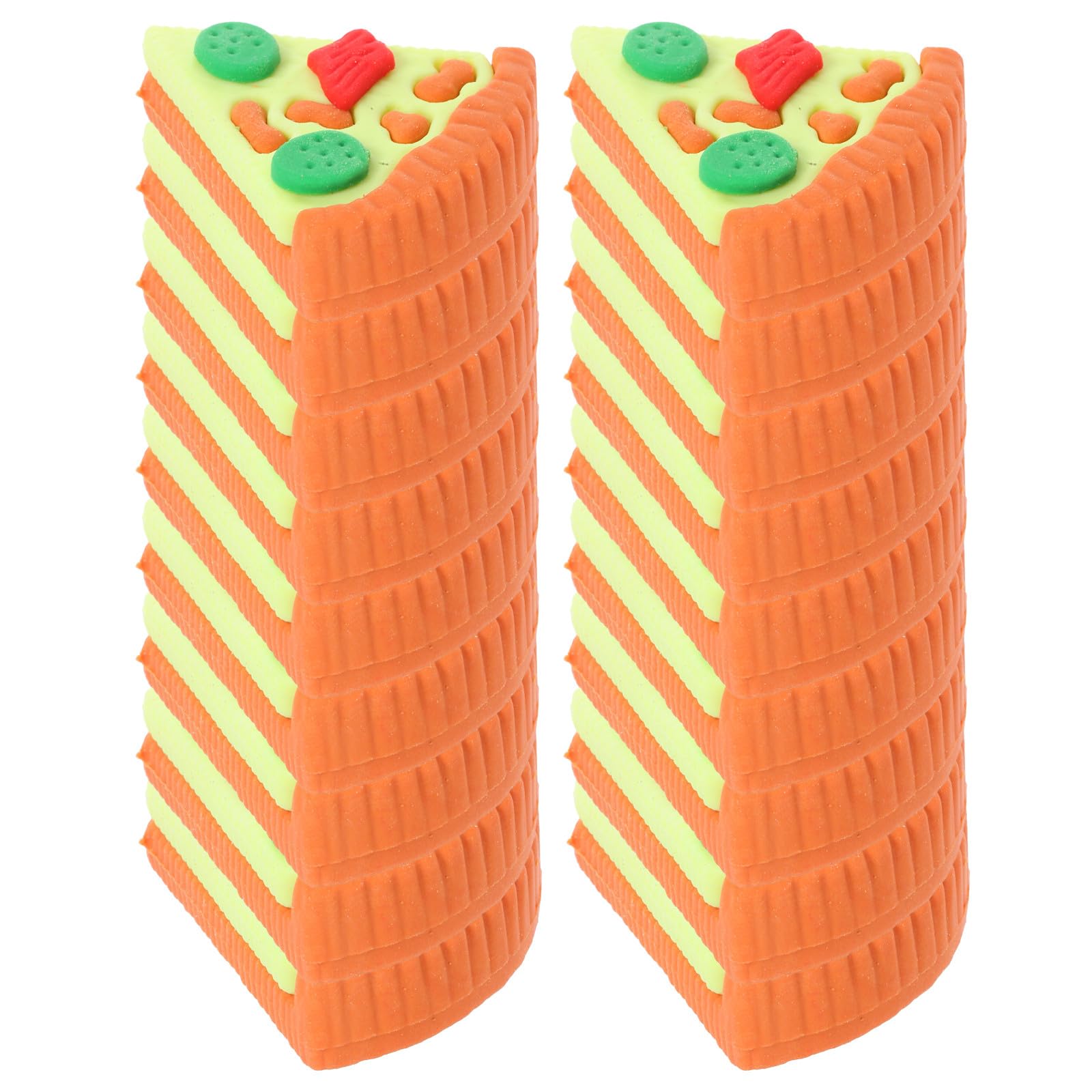 SUPVOX 30 Mini Gomme da Cancellare a Forma di Pizza Triangolare per Gomme Carine in Tpr senza Sbavature Bomboniere e Premi per Feste in Classe e Scuola Elementare