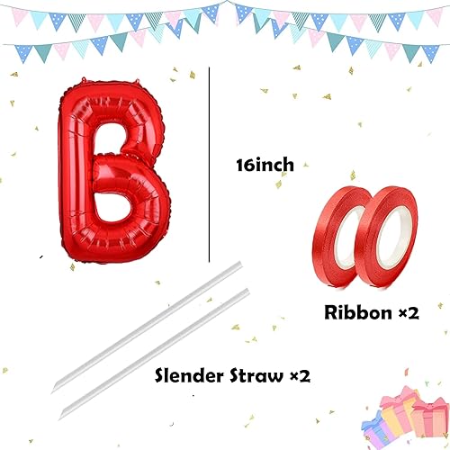 Miniatura 6 de Globos de letras negras de 16 pulgadas de Mylar con letras del alfabeto A-Z, juego de globos para decoración de bodas, fiestas de cumpleaños, 26