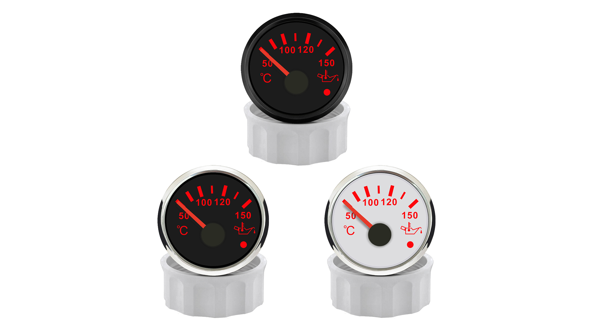 Indicatore Temperatura Olio 52mm 50-150°C - Universale Auto Moto Camion Con Retroilluminazione - Foto 4