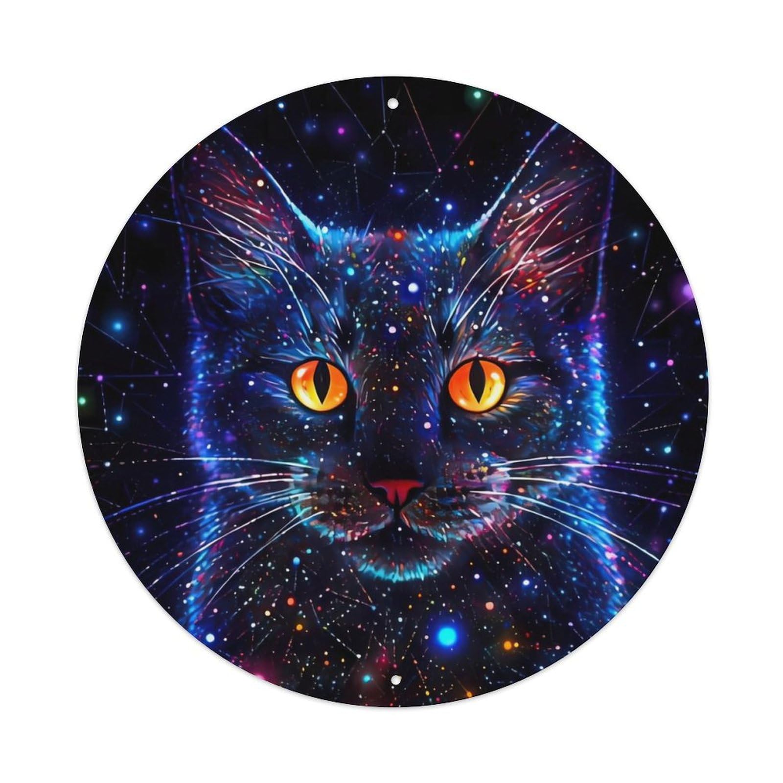 Animal Artwork Colourful Kittens Metal Tin Sign