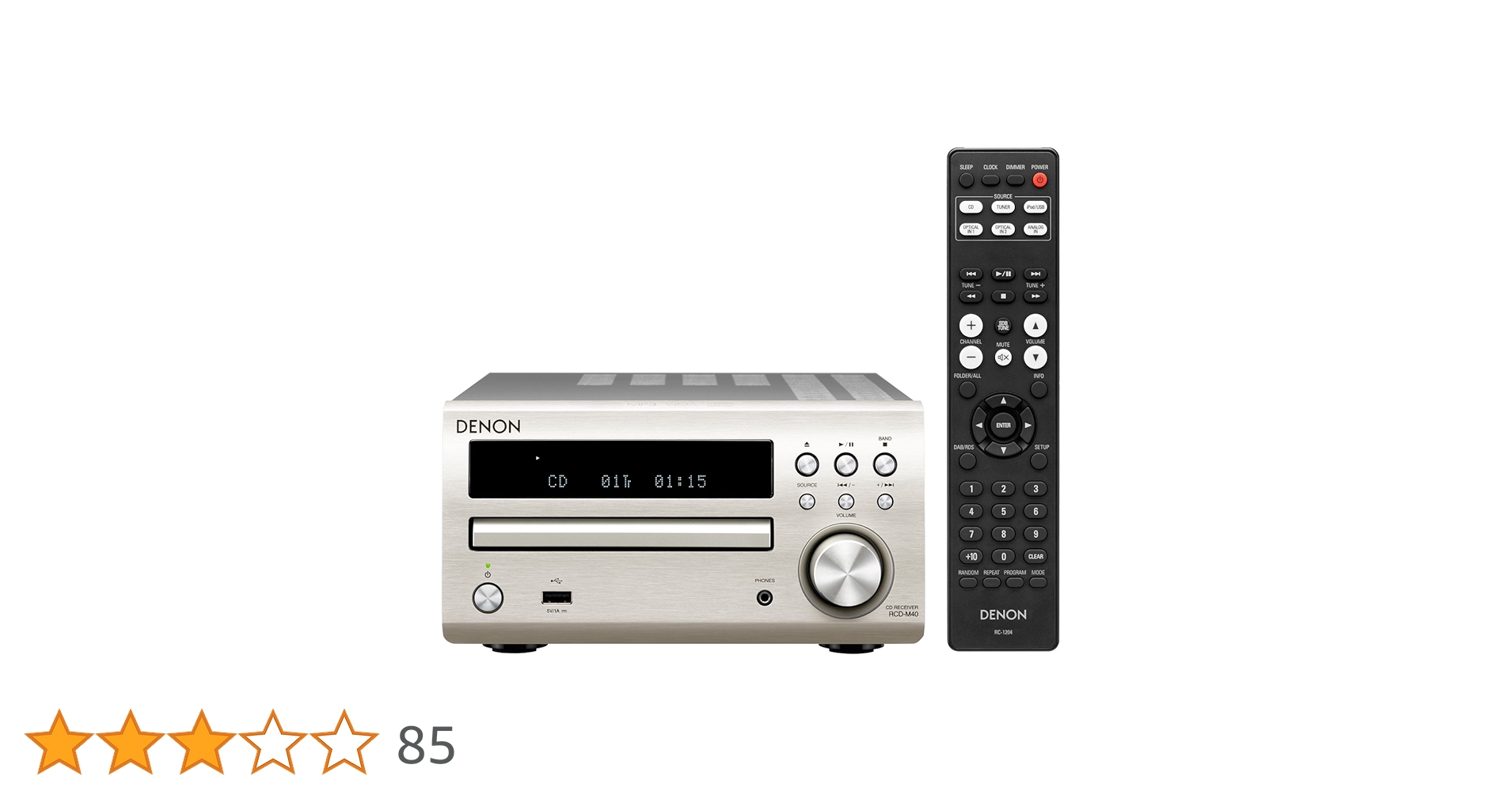 ◆DENON CDレシーバー RCD-M40◆リモコン付き Amazon.co.jp: Denon CDレシーバー FLAC/WAV/AAC再生対応