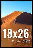 Vista 65 de LaVie Home Marco de fotos de 2 x 3, marco de fotos negro de 2 x 3 con plexiglás HD, marco de visualización de 2 x 3, 1 paquete, colección clásica