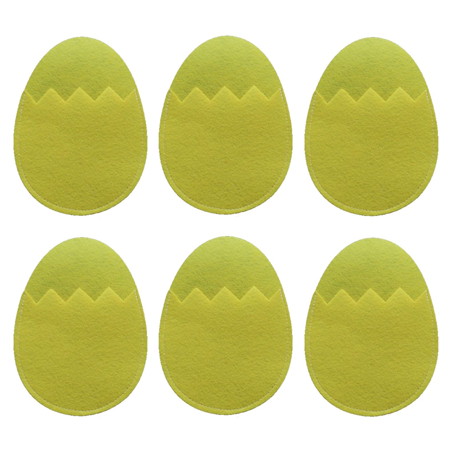 YROHGKPN 6Pieces Easter Eggs Silverware Sleeves Fabric Utensils Bags Dining Accessories Suitable for Festival Celebration Festival Table Decoration
