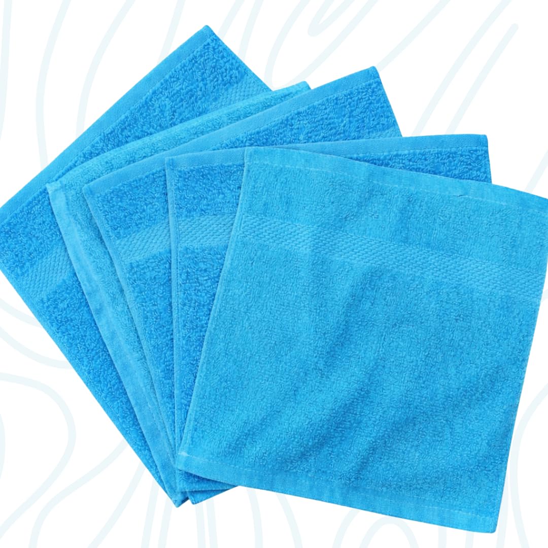 Diamond Tex Premium flannels 100% Cotton face cloths (30x30 cm 600 GSM) – Soft Flannel Face cloth, Face Towels for Beauty Routine, (Face flannels pack of 48, Teal)