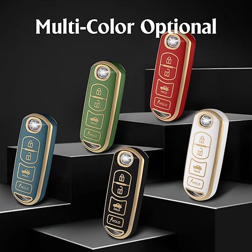 Miniatura 7 de Funda de TPU suave para llavero compatible con Mazda 3 6 8 Miata MX-5 CX-3 CX-5 CX-7 CX-9 234 botón de entrada sin llave control remoto llave