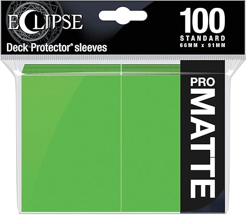 Ultra Pro E-15618 Eclipse Standard Matte Sleeves 100 Pack-Lime Green
