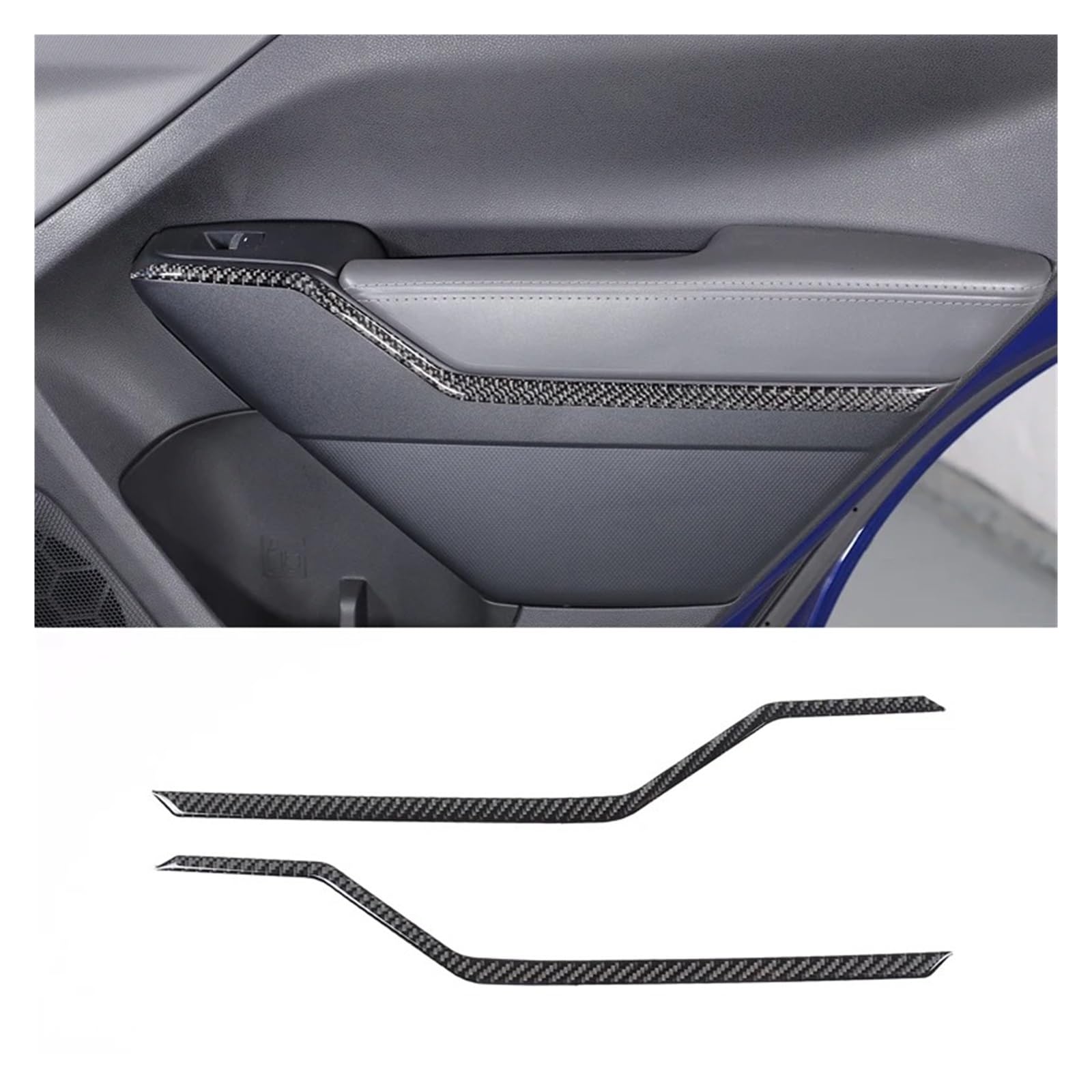 Interior Mouldings for Subaru for Crosstrek 2024 Black Carbon Fibre Car Interior Decoration Trim Frame Stickers Car Accessories Car Accessory(K-b)