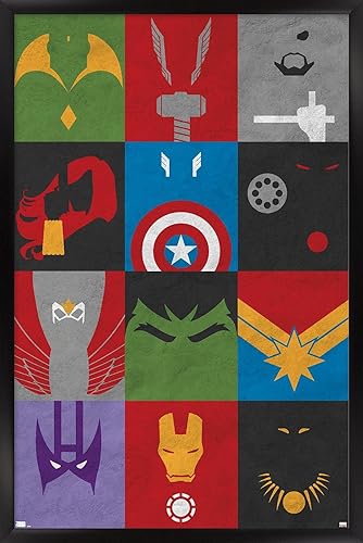 Miniatura 5 de Trends International Marvel Comics-Avengers-Minimalist Grid Mount Póster de pared