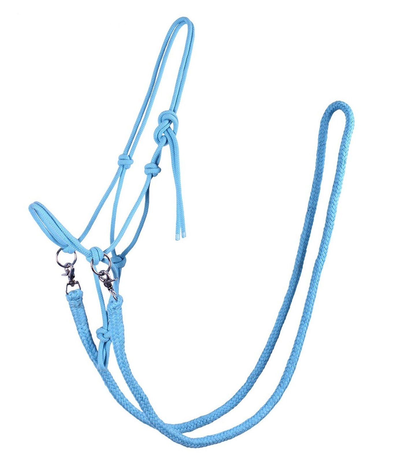 QHP Cabestro con Lazo riendas de Cuerda Resistentes de 10 mm de Grosor