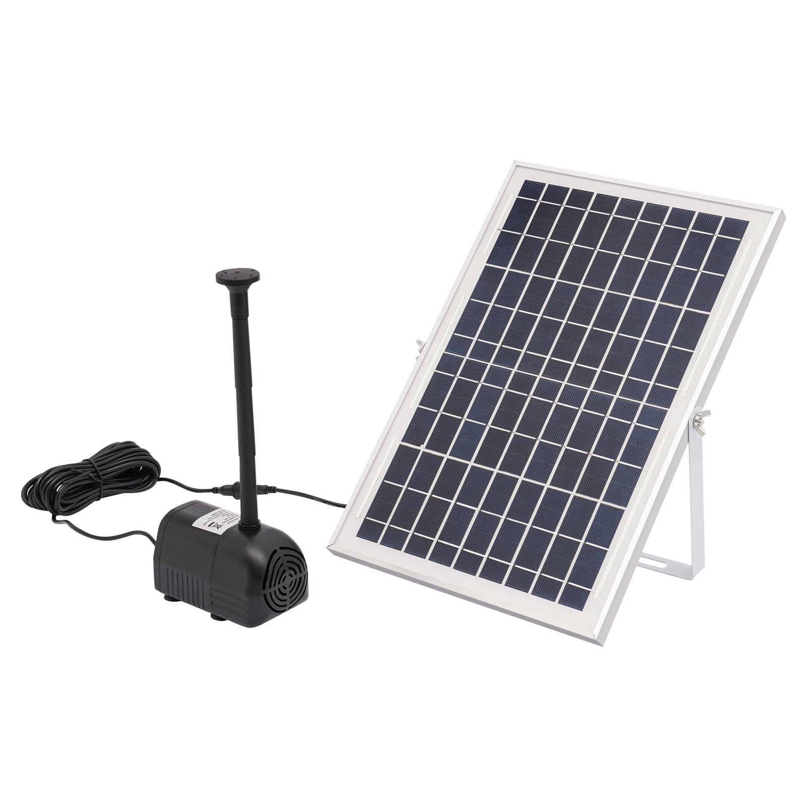 Solar Wasserpumpe 1000L/h 10W, Solar Brunnenpumpe mit 1.5m Förderhöhe, Solar Teichpumpe IP68 wasserdicht, Solar Fountain Pump für Vogelbad Gartenteich, inkl Solarpanel