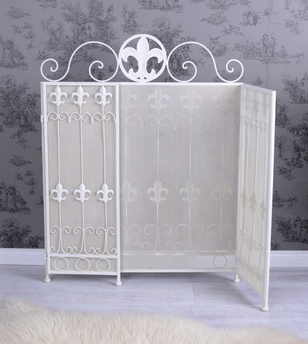 Camino per Shabby Chic Parascintille per scintilla Griglia Parascintille Palazzo Exclusiv