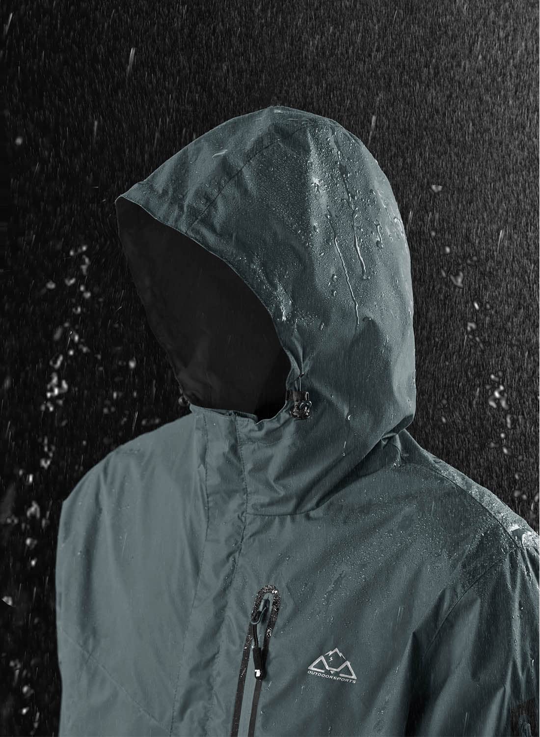 YSENTO Chubasquero para mujer, impermeable, transpirable, chaqueta ligera de entretiempo con capucha