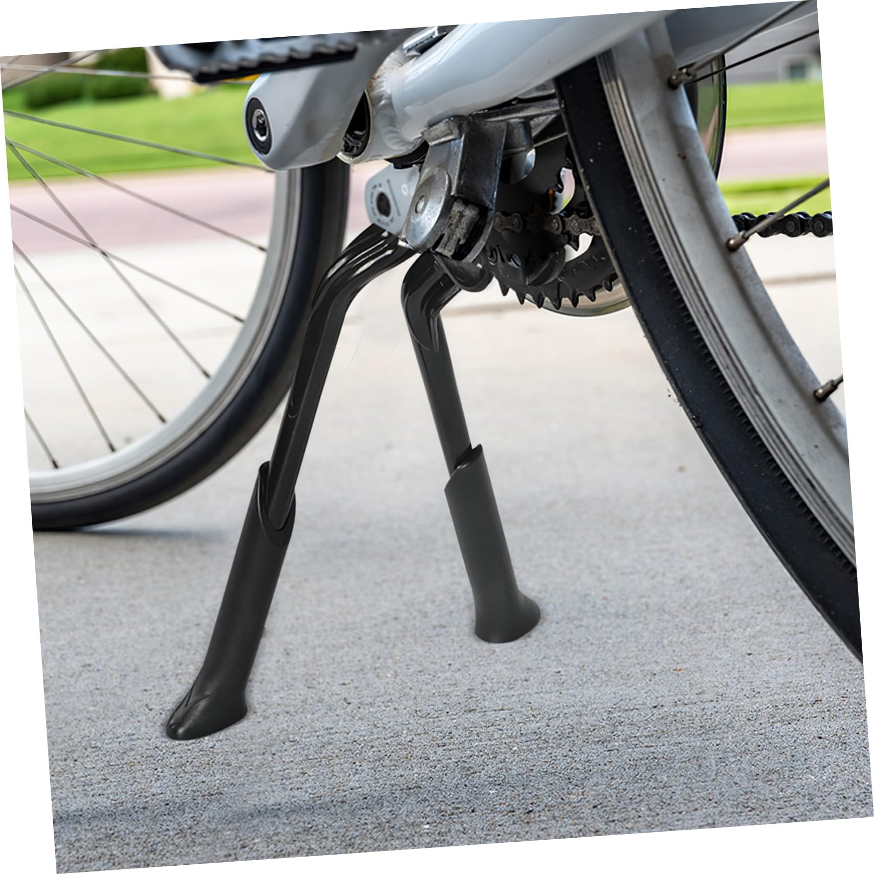 Béquille de Vélo Robuste et Peu Encombrante en Alliage D'aluminium Double Réglable pour Vélo de Montagne et Usage Intérieur Extérieur