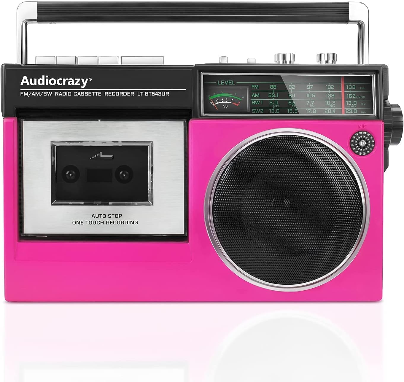 9/mo Finance Cassette Player Recorder Bluetooth:Retro Boombox