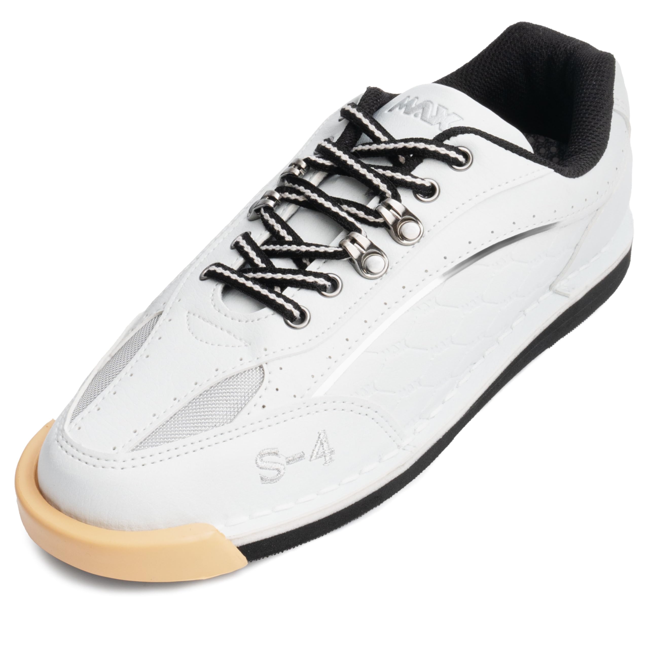 MAXWELTER S-4 Bowling Shoes with Enhanced Durability and Comfort White