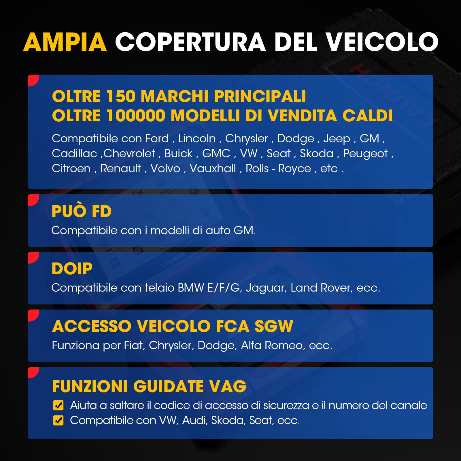 LAUNCH X431 PROS ELITE Scanner Diagnostico OBD2, 45+ Servizi Strumento di Scansione Bidirezionale del Sistema Completo, Codifica ECU, Funzione Guida, 2 Anni di Aggiornamento Gratuito