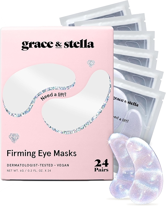 Grace and Stella Firming Under Eye Patches with Peptides & Rice Extract
