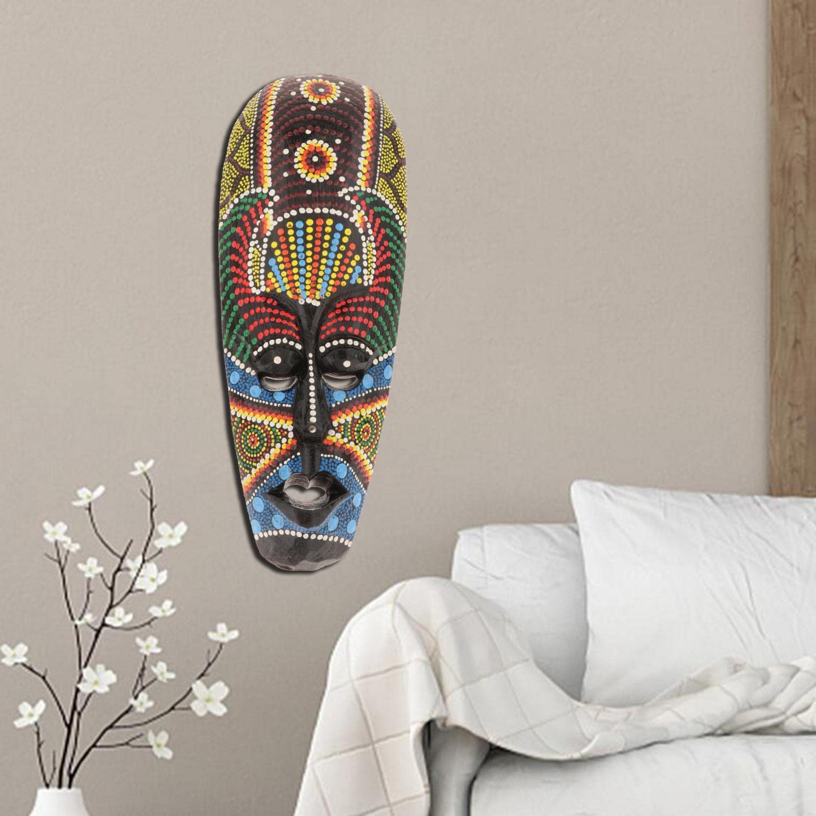 アフリカンスタイル 木製マスク 約25cm 【公式通販】