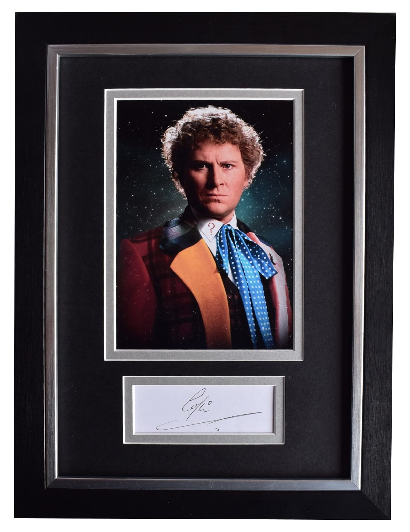 Sportagraphs LTD Colin Baker Signed A4 Framed Autograph Photo Display Doctor Who Dr TV COA AFTAL