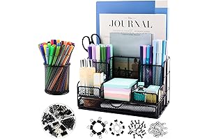 7 Compartment Office Desk Organizers and Accessories Set