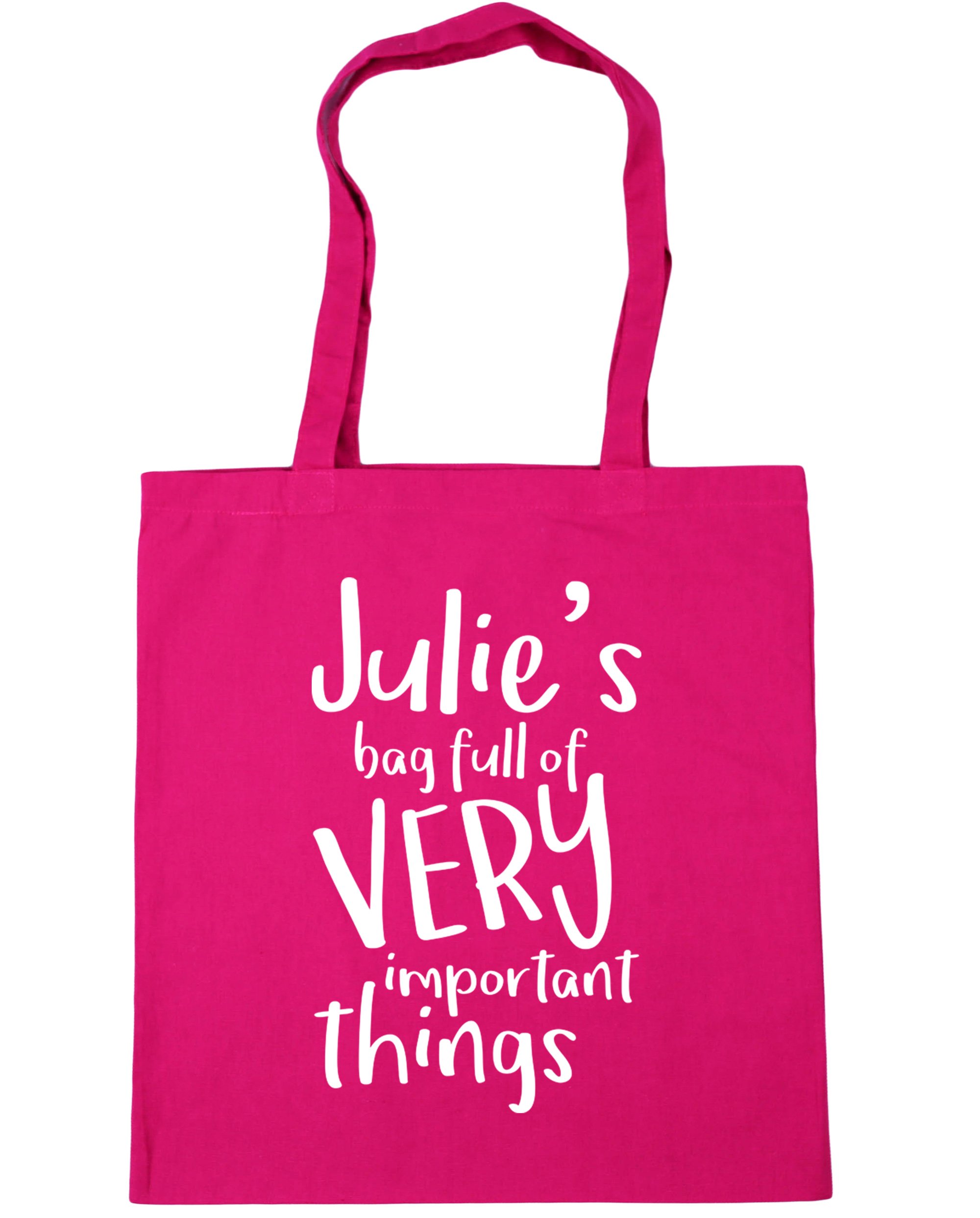 Hippowarehouse PERSONALISED (Insert Custom Name Here) Bag Full of Very Important Things Tote Shopping Gym Beach Bag 42cm x38cm, 10 litres
