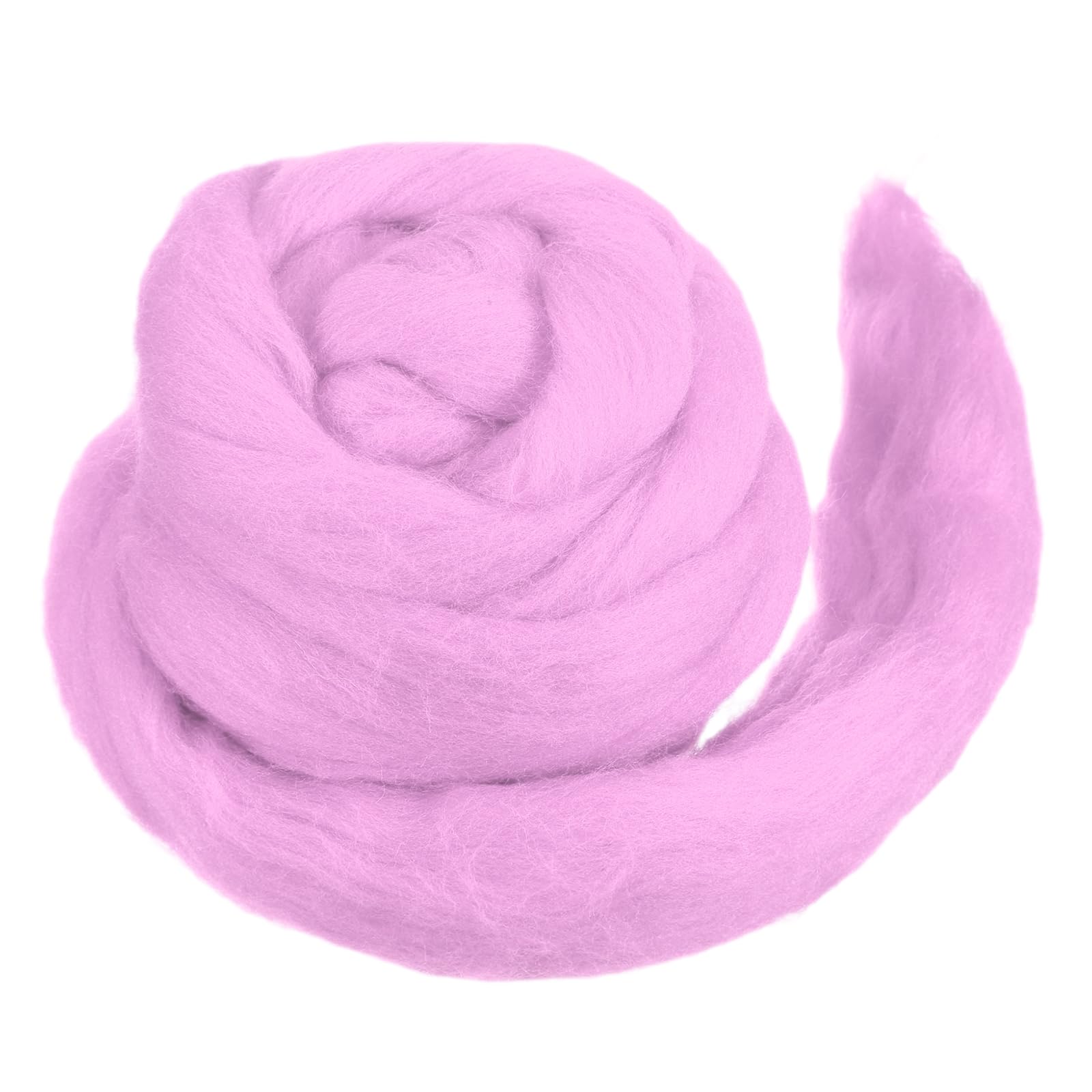 MECCANIXITY Wool Roving Yarn Soft Felting Wool 50g/1.76oz Pure Chunky Roving Yarn for Needle Felting Knitting Blanket Spinning Weaving Art DIY Craft Dark Pink