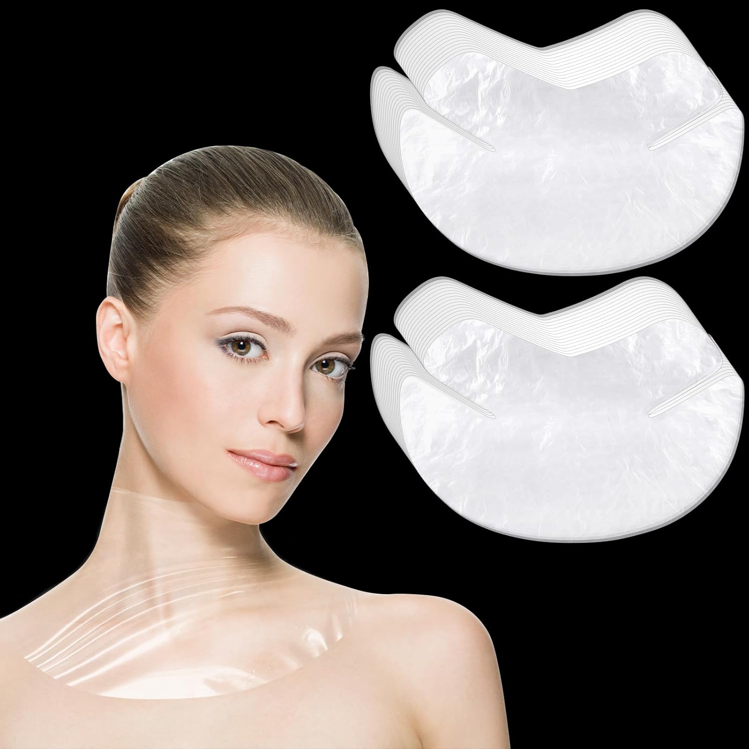 200 Sheet Disposable Neck Wrinkle Mask for Lock in...