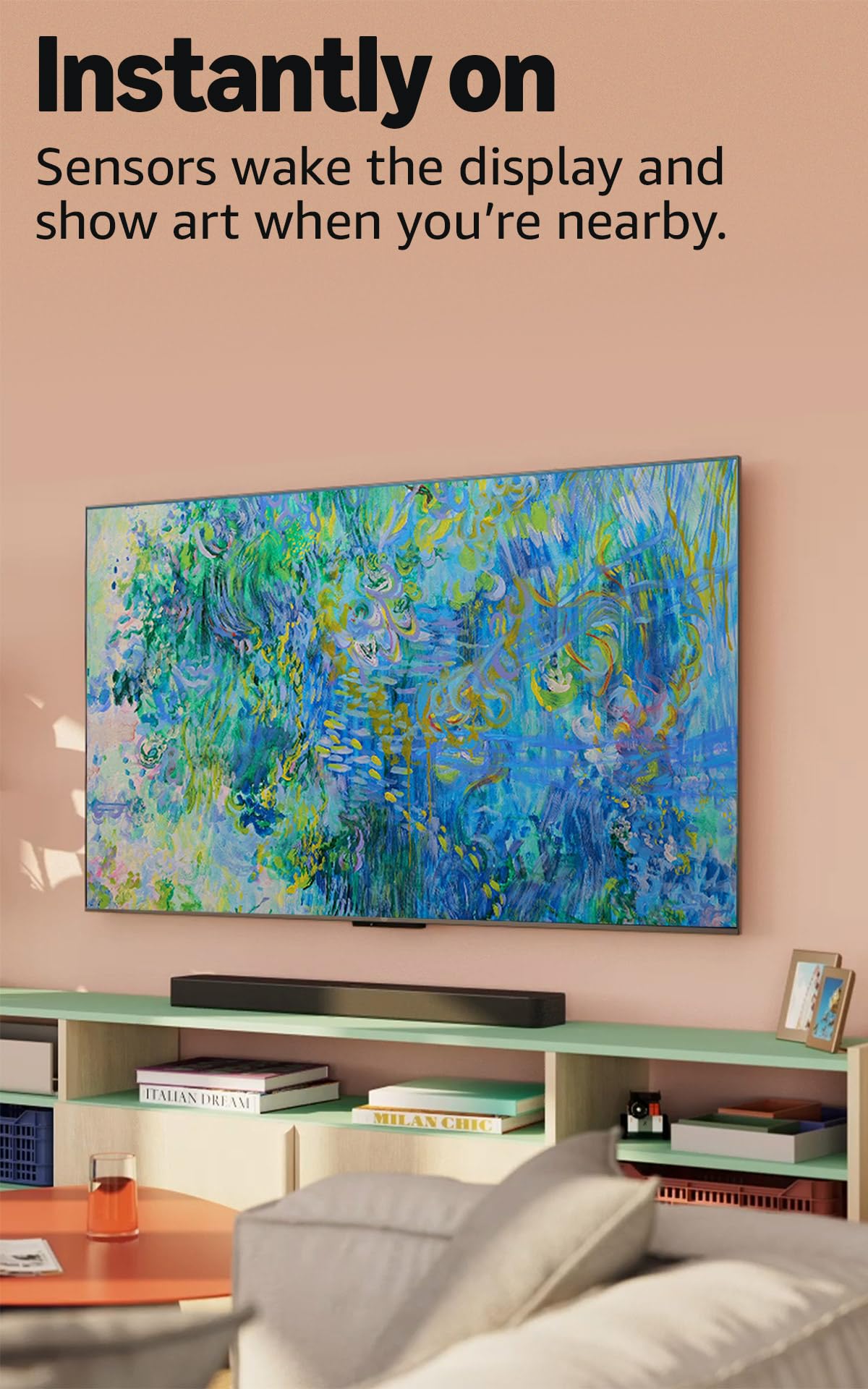 Amazon Fire TV 55" Omni Mini-LED Series, QLED 4K UHD smart TV, Dolby Vision IQ, 144hz gaming mode, Ambient Experience, hands-free with Alexa, 2024 release