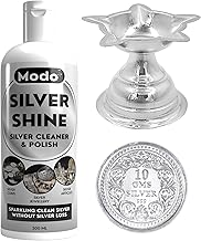 Modo Instant Silver Cleaner Dip & Polish Tarnish Remover 300 ML | Cleans Instantly Without Silver Loss | Silver Ring, Coin, Jewellery, Idol, Payal, Silver Plated Items, Sterling Silver| Easy to Use