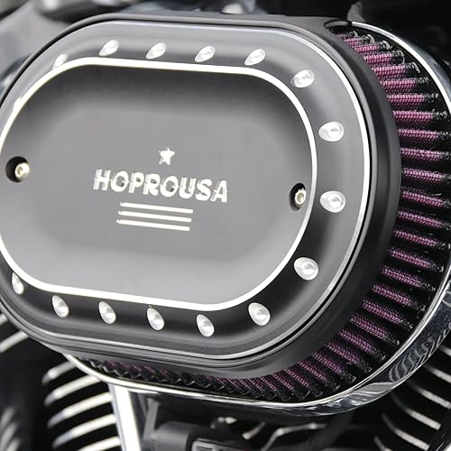 Miniatura 9 de Filtro de Aire de Motocicleta de Alto Flujo de Repuesto 29400267 Compatible con Touring '17-posterior y Softail M8 '18-posterior Motor Equipado con