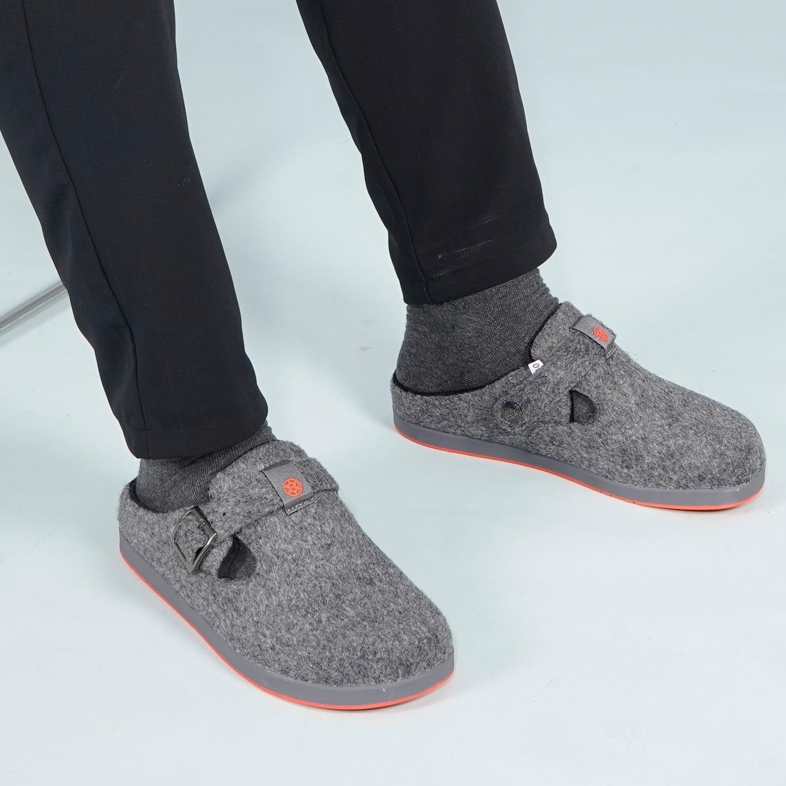 Gaatpot Pantofole Invernali da Uomo e da Donna,Zoccoli in Feltro per Indoor Outdoor,Taglia 36-46