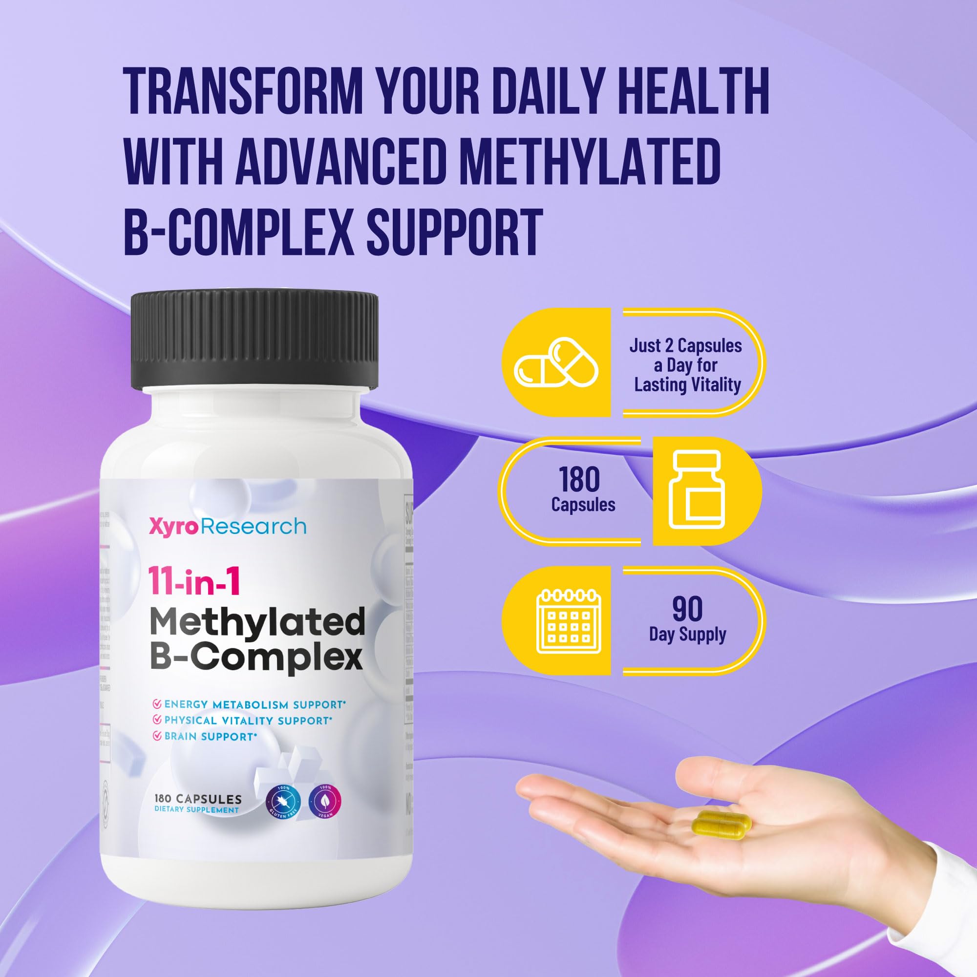 Methylated B-Complex Vitamins, Complete Bioactive B-Vitamins — Amazon image 6