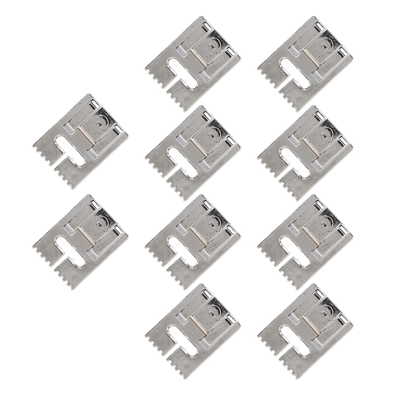 Hapivida 10Pcs Pintuck Presser Foot,Snap on Pintuck Foot,Universal Sewing Machine Accessories for Most Domestic Sewing Machines(9 Grooves)