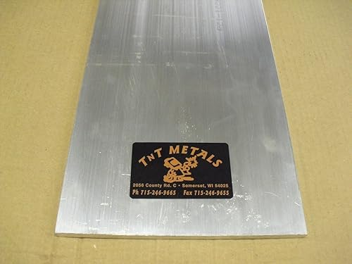 Placa de hoja plana de aluminio de 1/2" 6061 12" x 24" acabado del molino