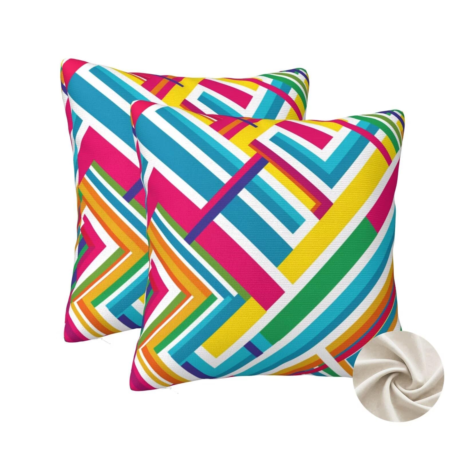 Coussin canapé décoratif housse 70x70 cm lot de 2 pour sublimer la chambre et le salon