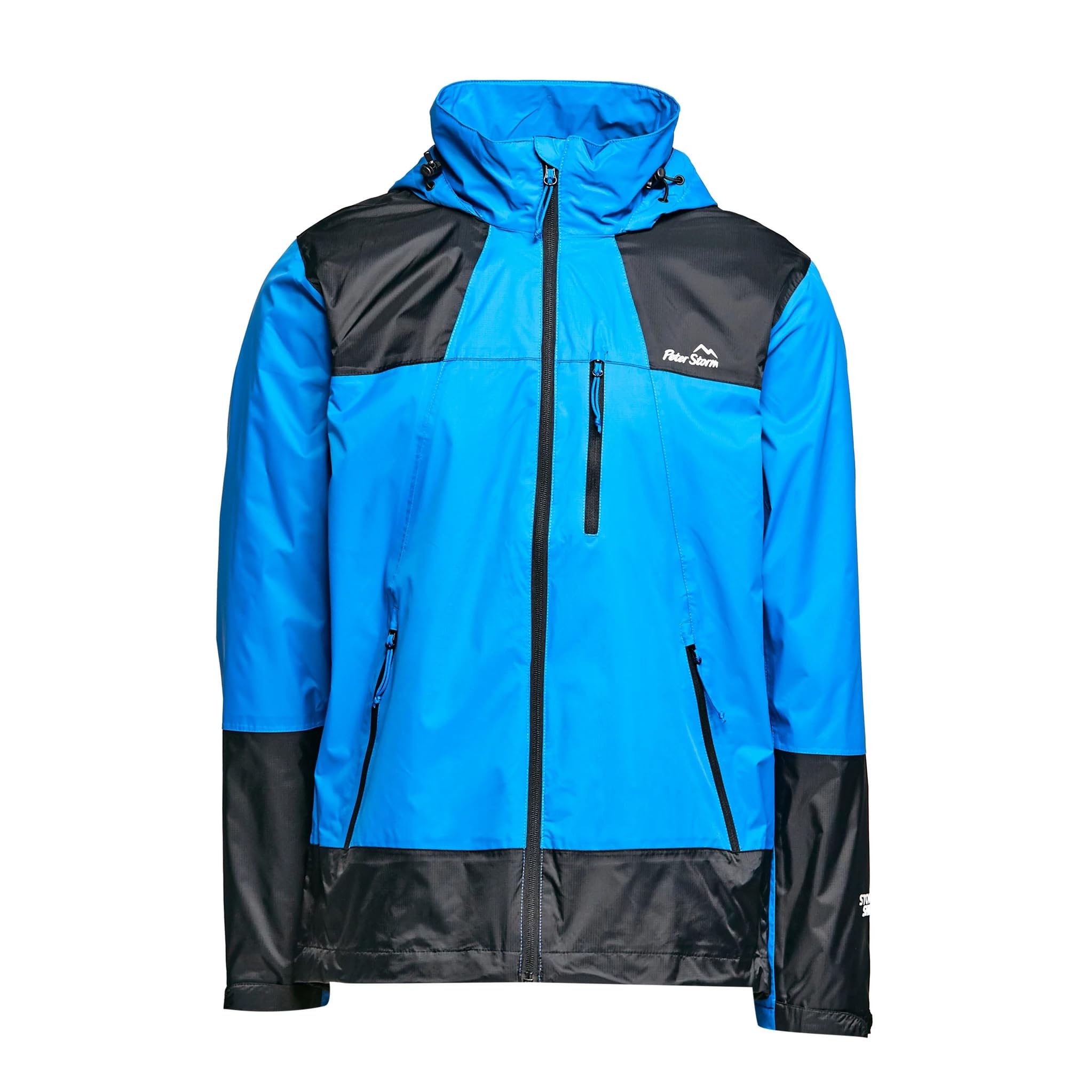 Peter Storm Mens Torrent III Waterproof Jacket with Rollaway Hood, Breathable, Lightweight & Packable Raincoat, Ideal for Commuting (UK, Alpha, XXL, Regular, Regular, Blue)
