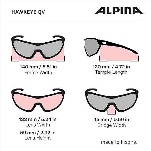 Miniatura 6 de ALPINA Mirrored, Polarized & Photochromatic Anti-fog Cycling Glasses For Men & Women, 100% UV Protection, HWK QV